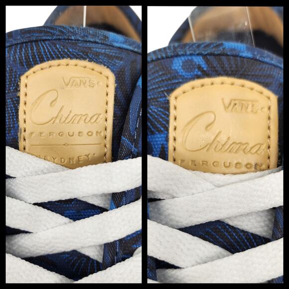 Vans Shoes Mens 12 Chima Ferguson Pro Blue Tropical Palm Floral Low Tops Skate - Picture 5 of 12